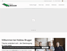 Tablet Screenshot of holzbau-brugger.it